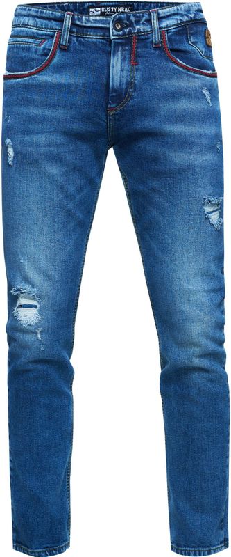 Rusty Neal - MINO - Jeansbroek - Slim Fit - Stretch - Destroyed