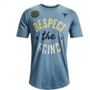 Under Armour - Project Rock The Grind - T-shirt - Blauw
