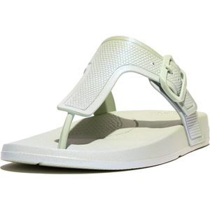 FitFlop Iqushion iridescent adjustable buckle flip-flops
