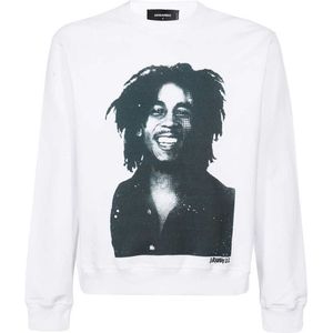 Dsquared2 - Bob Marley Cool Fit - Sweatshirt - Wit