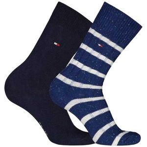 Tommy Hilfiger Heren gestreepte sokken (set van 2)