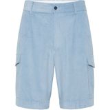 Philipp Plein - Velvet Gabardine Short Cargo Broeken - Blauw - Heren