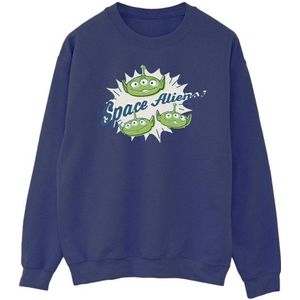 Li-cense - Disney - Sweatshirt - Groen - 50% Katoen, 50% Polyester, Gedrukt, Crew Neck