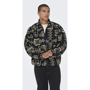 Only & Sons Onsjames ovz ls fleece aop sweat
