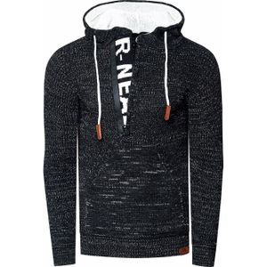 Rusty Neal - Chunky Slim Fit Hoodie - Gebreide Trui - Heren