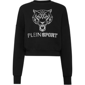 Plein Sport - Sweatshirt Tiger - Zwart - Dames - Lichtgewicht - Katoenmix