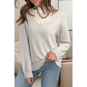 Kantdetail Casual Trui