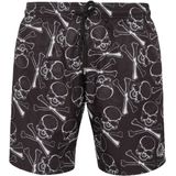 Philipp Plein - Skull Bones - Zwembroek - Zwart - 100% Polyester