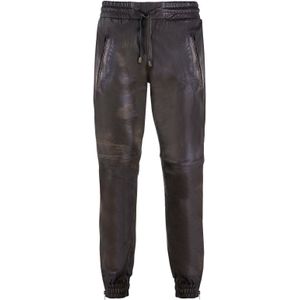 Leren Joggingbroek - Boston - Heren - Zwart
