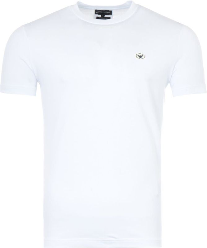 Emporio Armani - T-shirt - Wit - Met Logopatch