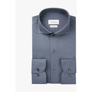 Profuomo Ppwh10001d 4 overhemd   x-cutaway  denim blue profu
