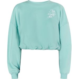 Mymo - Cropped Sweatshirt - Aqua - Dames