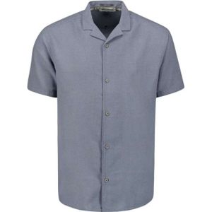 No Excess - Shirt - Blauw - Korte Mouwen - Katoen