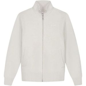 Olaf Hussein Zip through knitted mock neck vesten m230703