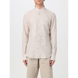 Linnen Shirt Met Mandarin Kraag Relaxed Fit