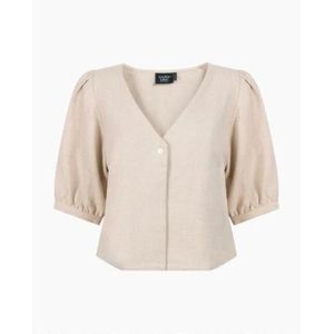 Another Label - Kiek Shirt - Blousje - Katoen/Linnenmix