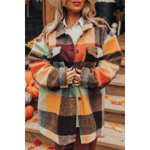 Wollen Geruite Overhemdjas