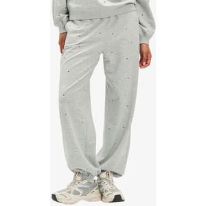 Refined Department Dames joggingbroek jazz oversized studs grey melange