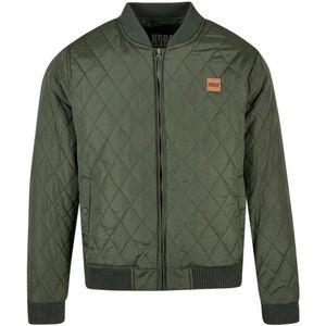 Urban Classics Heren diamond nylon gewatteerd jasje