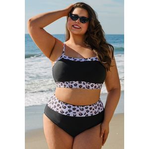 Plus Size Luipaardprint Bikini Swimsuit