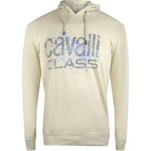 Cavalli Class - Cracked Sprayed Logo - Hoodie - Beige