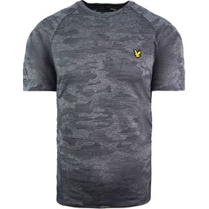 Lyle & Scott - Camo Sport Tee - Grijs - T-shirt - Korte Mouw