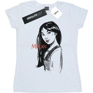Li-cense Disney dames mulan schets katoenen t-shirt