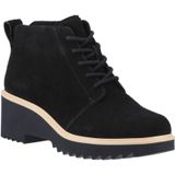 TOMS - Maude Lace Up Fashion Boot - Zwart Suède - Veterboots