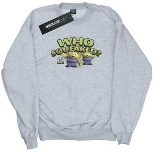 Li-cense Disney heren toy story who squeaked? sweatshirt