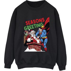 Li-cense Dc comics dames superman santa comic sweatshirt