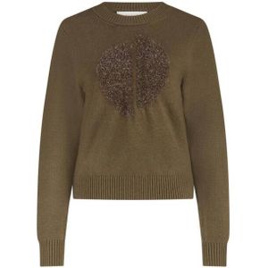 Nukus - NKF03040 - Pullover - Licht Bruin - Intarsia