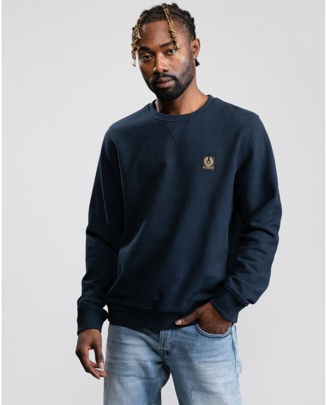 Belstaff - Patch Logo Sweatshirt - Navy