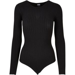 Urban Classics Dames ribbed gebreide bodysuit met lange mouwen