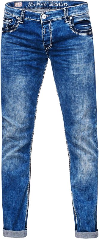 Rusty Neal - LEVIN - Jeansbroek - Blauw - Regular Fit