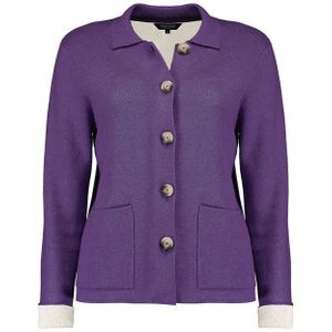 Bloomings - Vest SLK20-8793 - Knitted Jacket - Paars