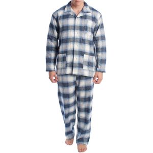 Katoenen herenpyjama met lange mouwen KLP7