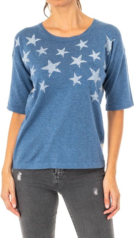 Damestrui - Blauw - LWS011 - 3/4 Mouwen - Ronde Hals