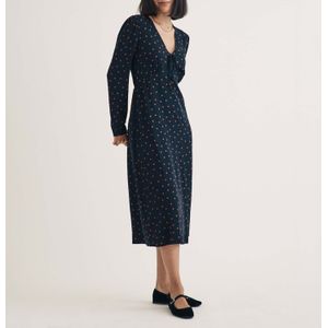 Nobody's Child - Lily Midi Dress - Zwart - Dames - Lange Mouwen