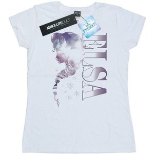 Li-cense Disney dames frozen ice kingdom silhouet katoenen t-shirt