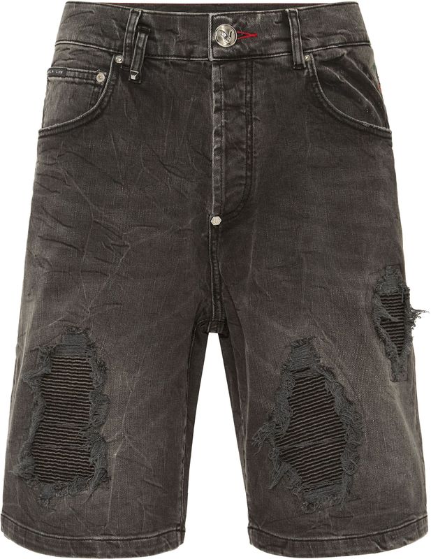 Philipp Plein - Formentera - Korte Broeken - Grijs - Denim
