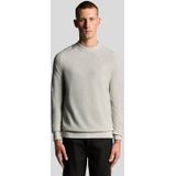 Lyle & Scott - Pique Trui - Grijs - Hoge Nek