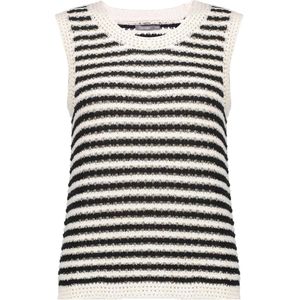 Geisha Singlet black/white knit