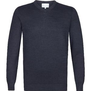 Michaelis Marine trui met v-hals