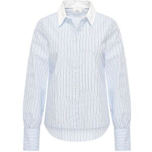 HV Polo - Lorenz - Blouse - Licht Blauw - Lange Mouw