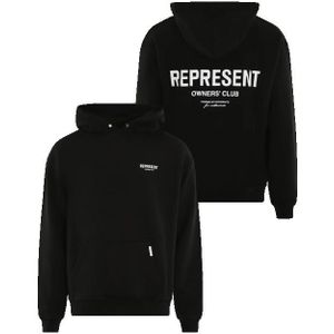 Represent - Owners Club - Hoodie - Zwart - 100% Katoen, Oversized Pasvorm