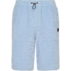 Philipp Plein - Korte Broeken - Blauw - Cool Kid Fit Jacquard