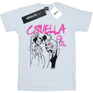 Li-cense Disney dames cruella de vil kraag katoenen vriendje t-shirt