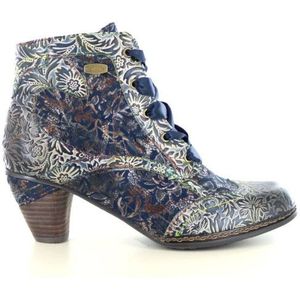 Laura Vita - Alcizeeo Veterboot - Blauw Bruin Combi - Leer