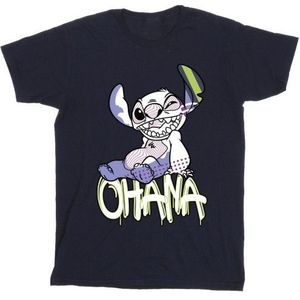 Li-cense Disney heren lilo en stitch ohana graffiti t-shirt