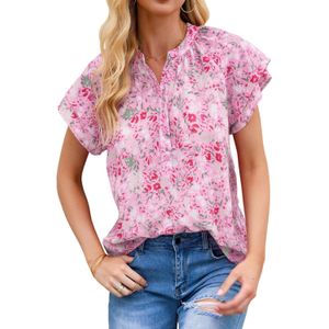 Bloemige Flutter Mouw Blouse